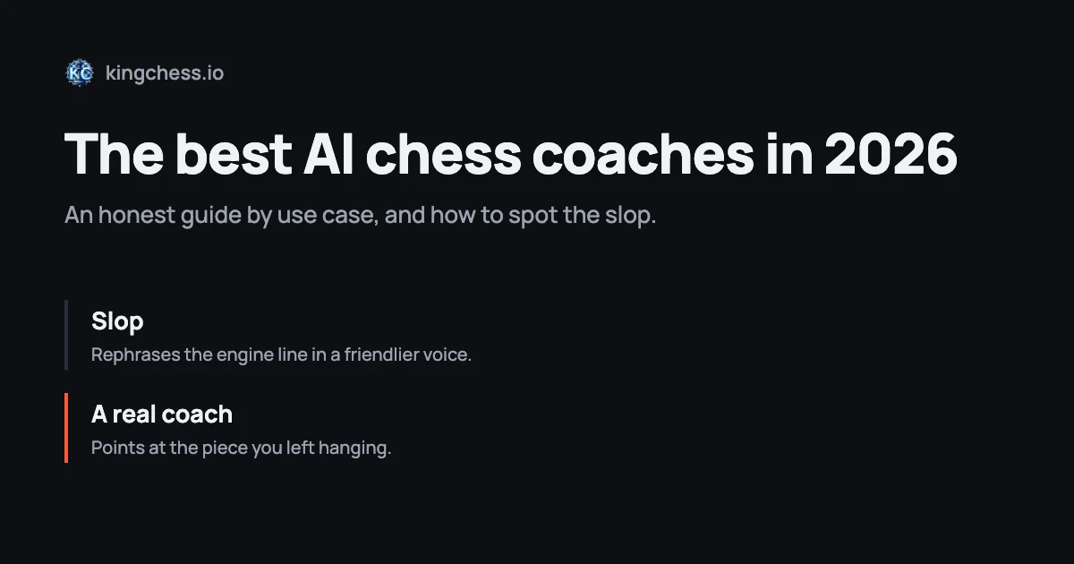 Two claims: slop rephrases the engine line in a friendlier voice; a real coach points at the piece you left hanging